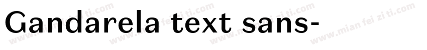 Gandarela text sans字体转换